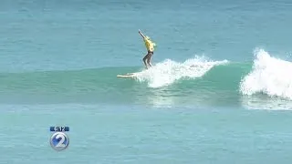 Surfers hit the beach for the 18th annual Wahine Surfing Classic