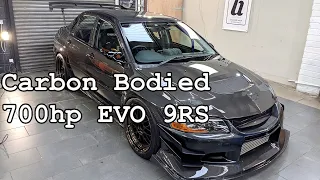 Crazy Carbon Bodied Evo 9 RS .. PPF & Coatings for this Seibon & Varis widebody Stunner!