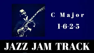 C Major Jazz Backing Track | Easy 1-6-2-5 Jam