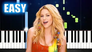 Shakira - Waka Waka (This Time for Africa) - EASY Piano Tutorial