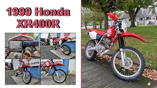 1999 Honda XR400R The Holy Grail (Review) - honda xr400 forest climbing