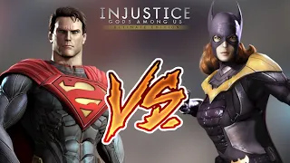 Injustice Gods Among Us - Superman Vs. Batgirl (Hard) Walkthrough | RozZ99