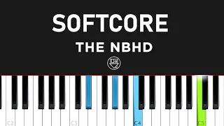 The Neighbourhood - Softcore (Piano tutorial)