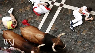 Spain's Pamplona Bull-Running Festival Starts, At Least Six Injured | WSJ News