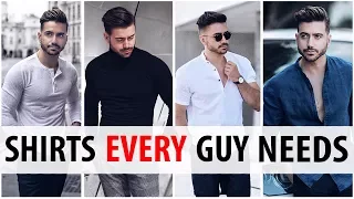 5 Shirts Every Guy Needs in His Wardrobe | Men’s Style Essentials | Alex Costa 2017