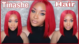 HOW TO WATERCOLOR HAIR| BLONDE TO BRIGHT RED IN 15 MINUTES| FT. TINASHE HAIR