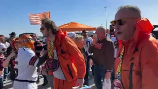 Cleveland Browns fans tailgate in Houston ahead of AFC Wild Card game against Texans