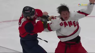 Tom Wilson and Brendan Smith FINALLY drop the gloves