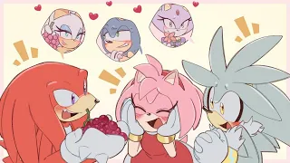 SONIC CHARACTERS ON VALENTINES DAY | Sonic Comic Dub