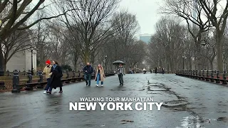 NEW YORK CITY - Rainy Day in Manhattan, Central Park, Travel, USA, 4K