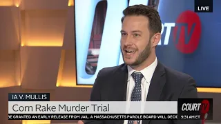 Corn rake murder mystery coverage with Bixon Law on Court TV