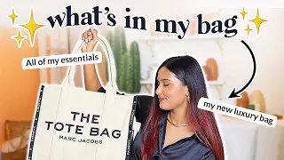 WHAT’S IN MY BAG✨ / Marc Jacobs Tote Bag Tour #BirtdaySeries #26&Glowing #Mridul Sharma