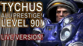 Level 90 Tychus Prestige! ALL Talents! Starcraft II Co Op