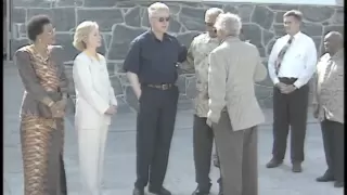 President Clinton Tours Robben Island (1998)