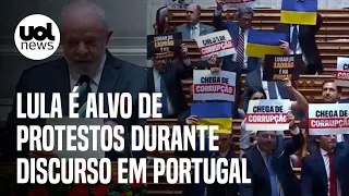 Lula em Portugal: Presidente do parlamento dá bronca em parlamentares de extrema direita após vaias