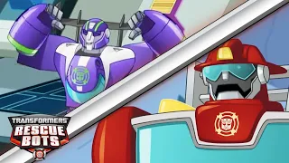 Blur's Race Track 🏁🟪 Transformers Rescue Bots | Kids Cartoons | Transformers TV