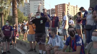 Messi fans demonstrate after request to leave Barcelona