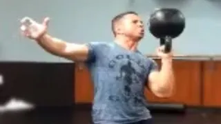 Ed Tessel - 48 kg Kettlebell Bottom Up Press