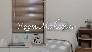 room makeover ♡1 : kamar 2,8 x 2,8 ala korean style, makeover kamar aesthetic || Indonesia