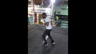 Terence Crawford in the gym staying Sharp