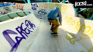 Sneaking In And Skating An Abandoned Waterpark