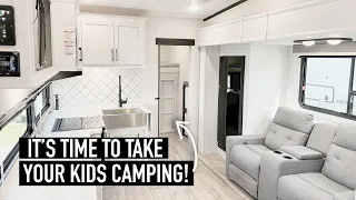 NEW 2024 FLOOR PLAN! Dutchmen Astoria 298BH Bunkhouse Fifth Wheel RV Review | For Sale in Michigan