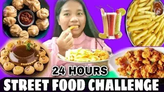 24 Hours Street Food Eating Challenge! pass or fail?😃