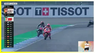 THE CHAMP VS THE ROOKIE !!! 2019 ThaiMotoGP The Last 2 LAPS