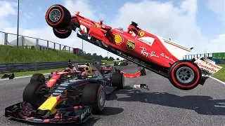 F1 2017 - Crash Compilation #7 (PC HD) [1080p60FPS]