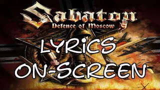 Defence of Moscow Lyrics On Screen