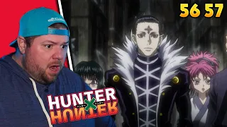 Squala Vs Nobunaga 😢 Hunter x Hunter REACTION || Episode 56 & 57