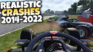 F1 REALISTIC CRASHES 2014 - 2022 #28