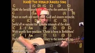 Hark! The Herald Angels Sing (Christmas) Strum Guitar Cover Lesson with Lyrics Chords