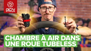 Comment installer une chambre à air dans un pneu tubeless ?