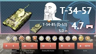 T-34-57 and 85(D-5T) COMBO - War Thunder #156