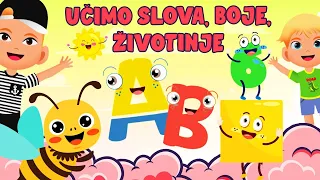 *100 Min* NAJLJEPŠIH CRTIĆA 🎶 Učimo Slova, Brojeve, Boje, Životinje / Zabavne i Edukativne Pjesmice