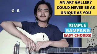 CHORD SIMPLE GAMPANG (An Art Gallery Could Never Be As Unique As You - mrld) Easy Chords!