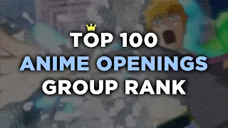 Top 100 Anime Openings (as of Winter 2020) [Group Rank]