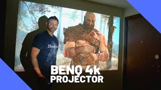 Playing PS4 Pro on my 4k Projector | Benq W2700 4K HDR projector Review