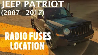 Jeep Patriot - RADIO FUSES LOCATION (2007 - 2017)