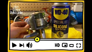 How to clean your spinning reel with WD-40 Silicone Spray (very easy) Shimano Sedona 4000