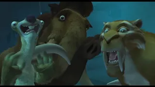В погоне за ребенком  ... отрывок из мультфильма (Ледниковый Период/Ice Age)2002