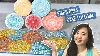 Firework Canes | Polymer Clay Cane Tutorial