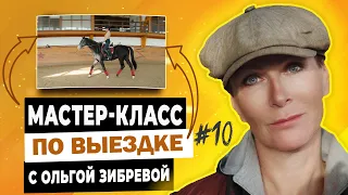 Мастер-класс с Ольгой Зибревой по выездке. 2 день 3 всадник Ирина на лошади по кличке "Талегро"