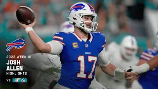 Josh Allen's best plays from 426-yard game vs. Dolphins | Week 18