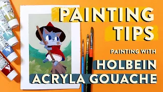 PAINTING TIPS: How to Paint with Holbein Acryla Gouache