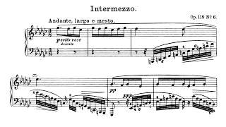 Brahms Intermezzo Op.118 No 6, P. Barton FEURICH piano