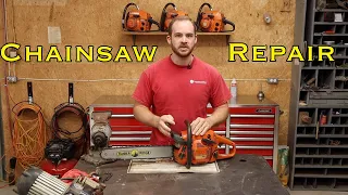 From Train Wreck To Running: Repairing A Husqvarna 445 Chainsaw