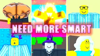 NEED MORE SMART 🧠 *All Endings, Badges and Full Walkthrough* Roblox