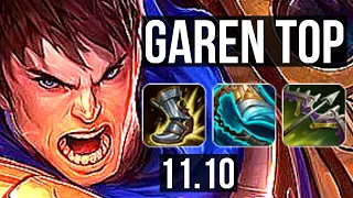 GAREN vs AATROX (TOP) | 2.3M mastery, 6/0/0, 800+ games, Dominating | KR Master | v11.10